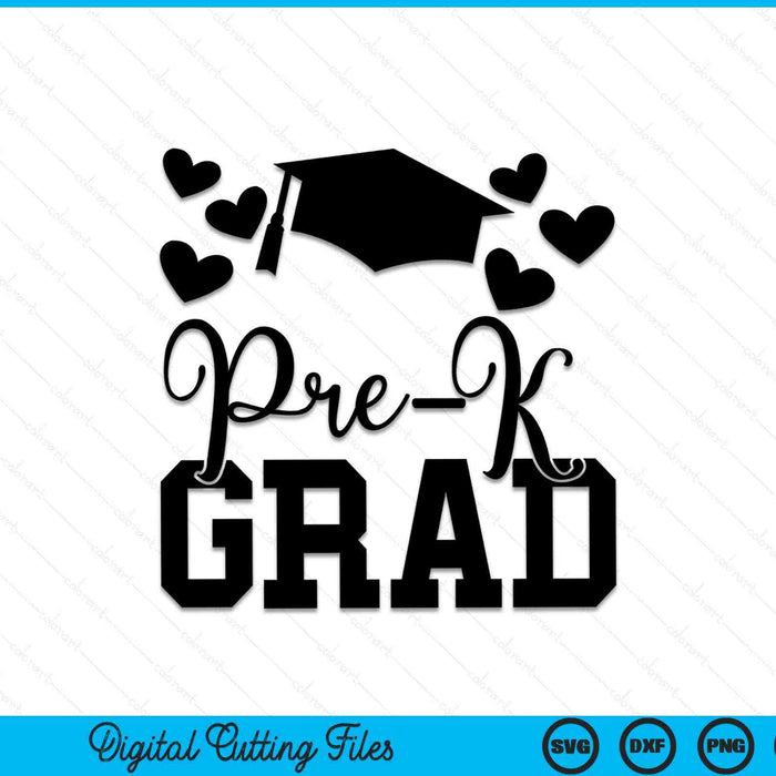 Pre-K Graduación SVG PNG Cortar archivos imprimibles