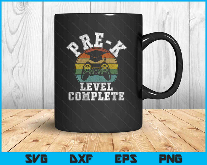 Pre-K Level Complete Third Grade Graduation Video Gamer SVG PNG Digital Printable Files