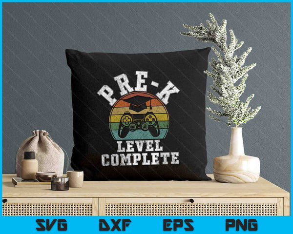 Pre-K Level Complete Third Grade Graduation Video Gamer SVG PNG Digital Printable Files