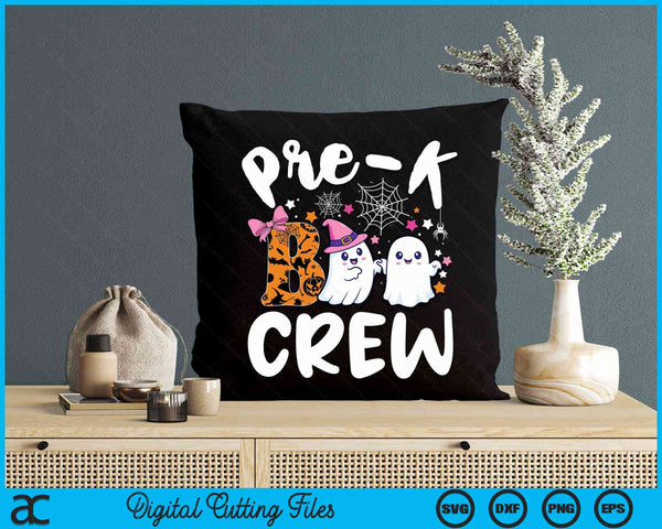 Pre-k Boo Crew Pre-k Halloween Costume SVG PNG Digital Cutting File