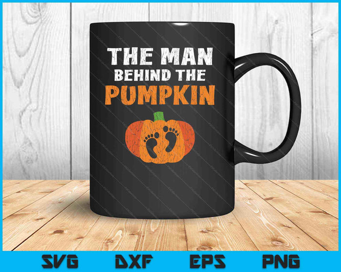 The Man Behind the Pumpkin SVG PNG Cutting Printable Files