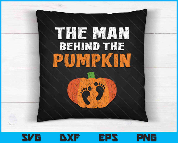 The Man Behind the Pumpkin SVG PNG Cutting Printable Files
