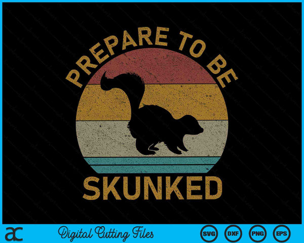 Prepárese para ser Skunked Cribbage Lovers Vintage Cribbage SVG PNG Archivos de corte digital