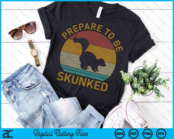 Prepárese para ser Skunked Cribbage Lovers Vintage Cribbage SVG PNG Archivos de corte digital - on a t-shirt
