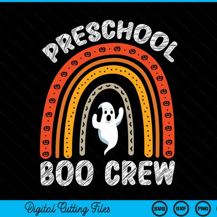 Preschool boo crew teacher student Halloween costume SVG cut file
