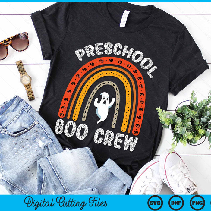 Preschool Boo Crew Teacher Student Halloween Costume SVG PNG Digital Cutting File