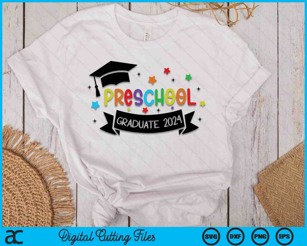 Preschool Graduate 2024 SVG PNG Digital Cutting Files - on a t-shirt