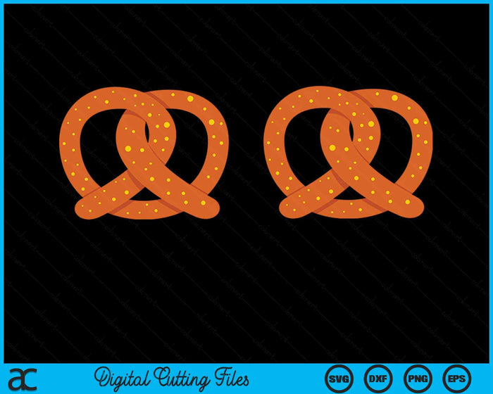 Pretzel Bra Oktoberfest Funny German Festival Bavarian SVG PNG Digital Cutting File