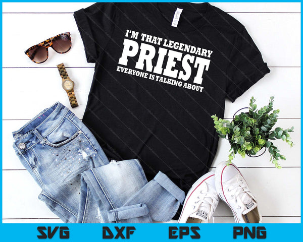 Priest Job Title Employee Worker Profession Priest SVG PNG Digital Cutting Files