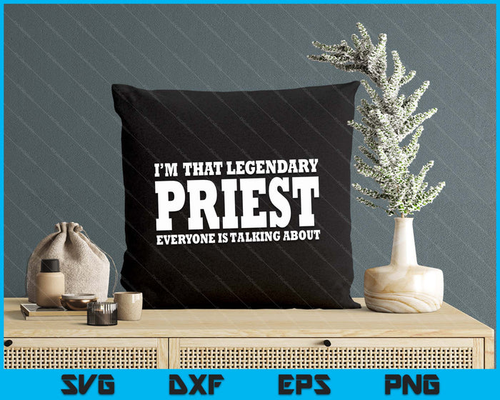 Priest Job Title Employee Worker Profession Priest SVG PNG Digital Cutting Files