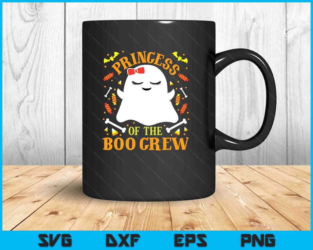 Princess Boo Crew Ghost Matching Family Cute Girls Halloween SVG Files ...