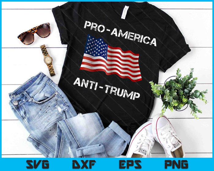 Pro-America Anti-Trump American USA Flag SVG PNG Digital Printable Files