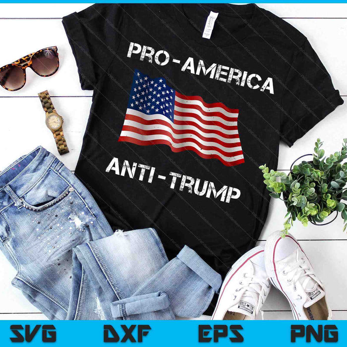 Pro-America Anti-Trump American USA Flag SVG PNG Digital Printable Files