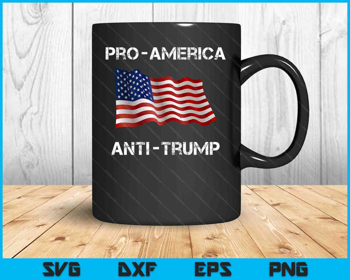 Pro-America Anti-Trump American USA Flag SVG PNG Digital Printable Files