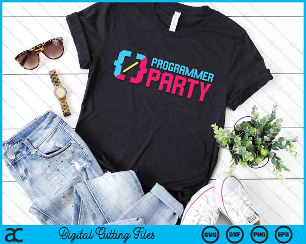 Programmer Party Developer Programming Software Engineer SVG PNG Digital Cutting Files