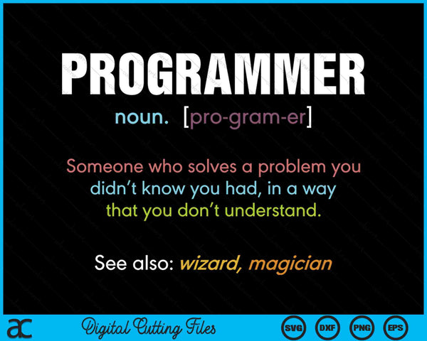 Programmeren van Computer Geek definitie SVG PNG digitale snijbestanden