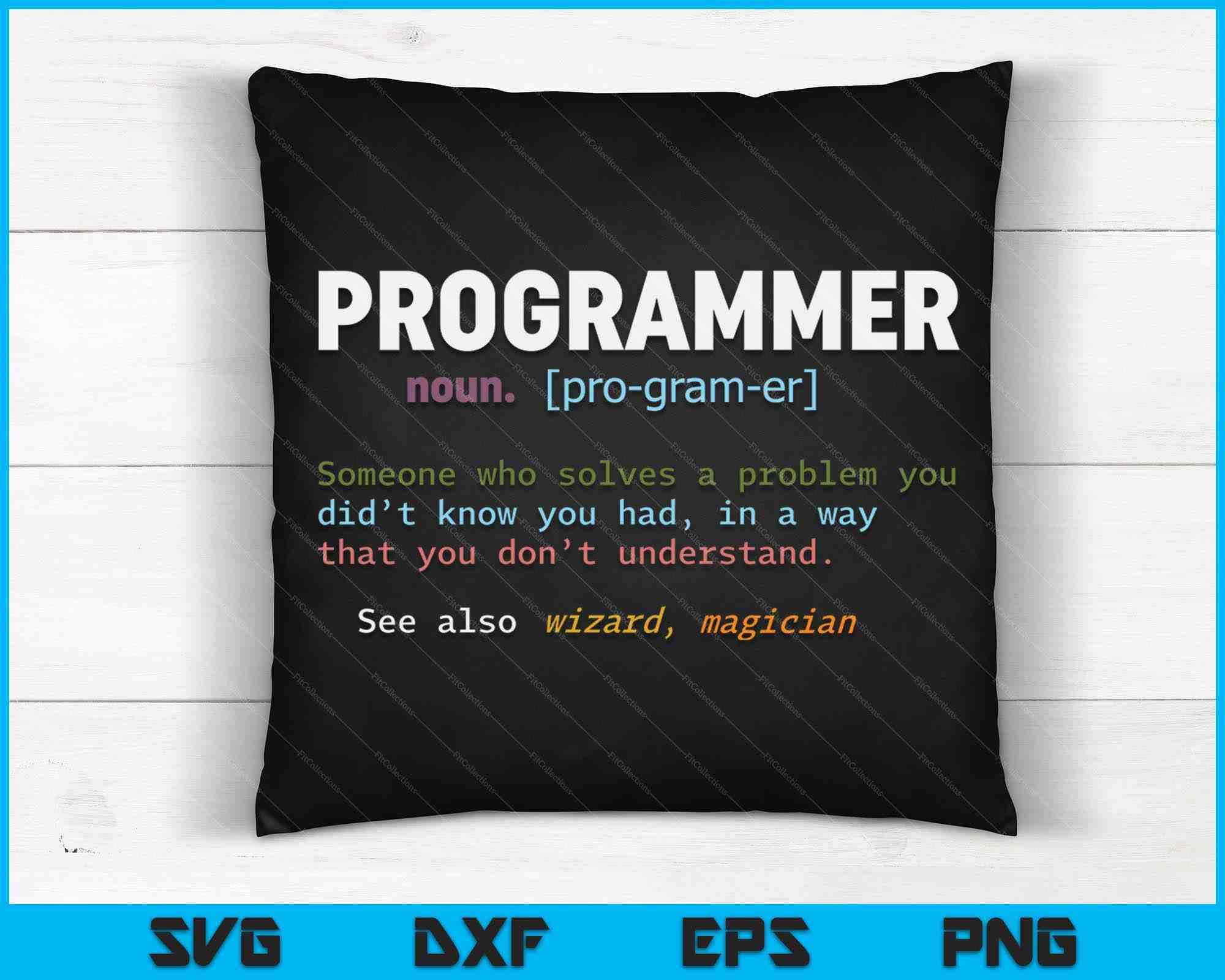 Programming Funny Computer Geek Gift Definition Programmer SVG Files ...