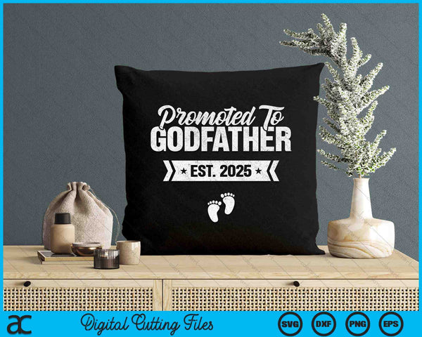 Promoted To Godfather Est. 2025 New Godfather SVG PNG Digital Printable Files