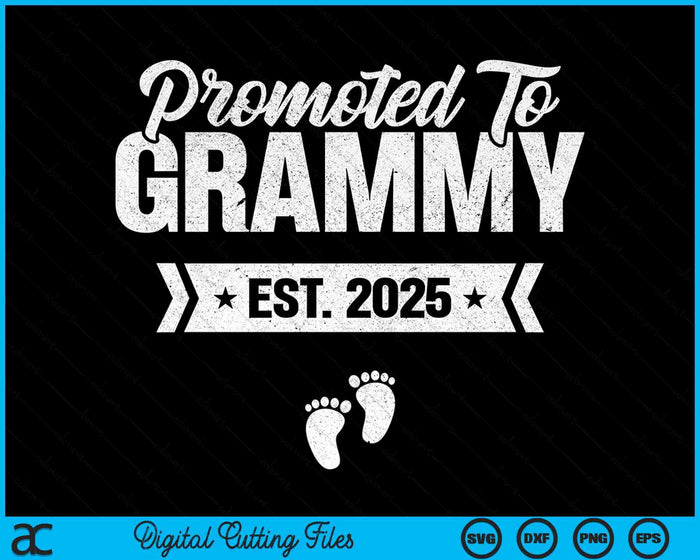 Promoted To Grammy Est. 2025 New Grammy SVG PNG Digital Printable Files