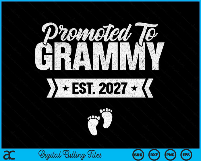 Promoted To Grammy Est. 2027 New Grammy SVG PNG Digital Cutting Files