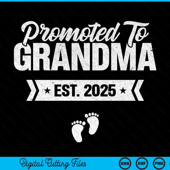 Promoted to grandma est. 2025 new grandma SVG cut file