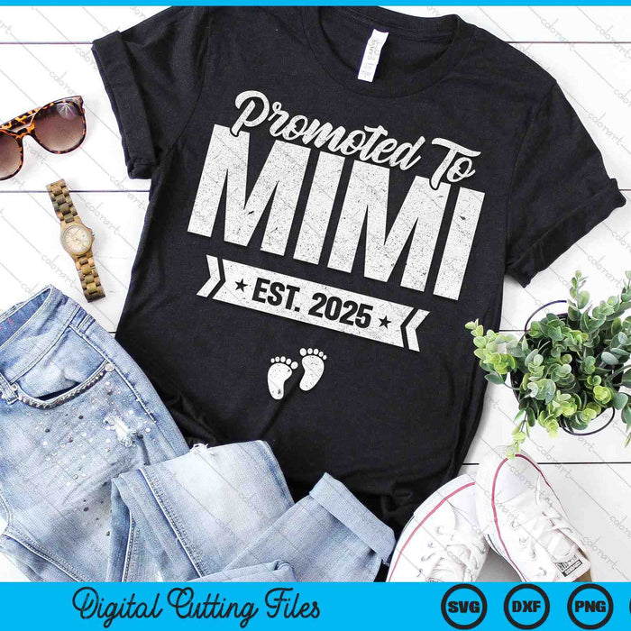 Promoted To Mimi Est. 2025 New Mimi SVG PNG Digital Printable Files