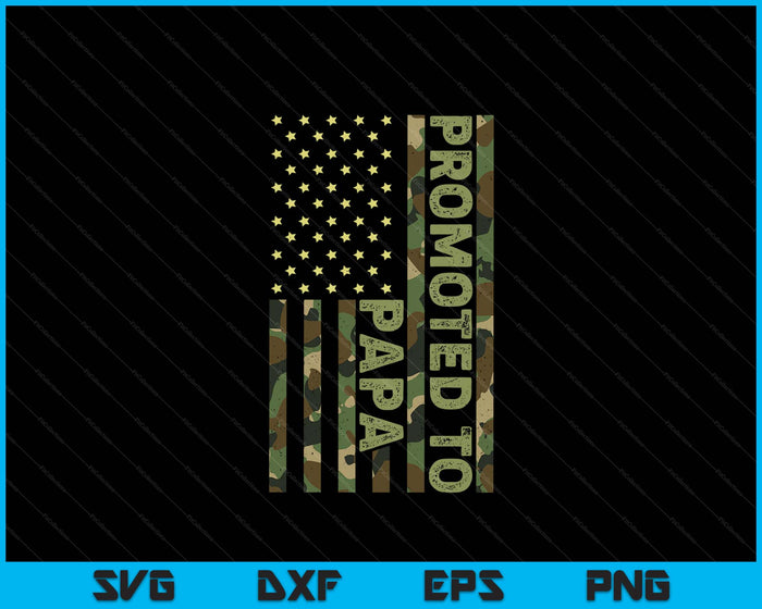 Promoted To Papa Father's Day SVG PNG Digital Printable Files