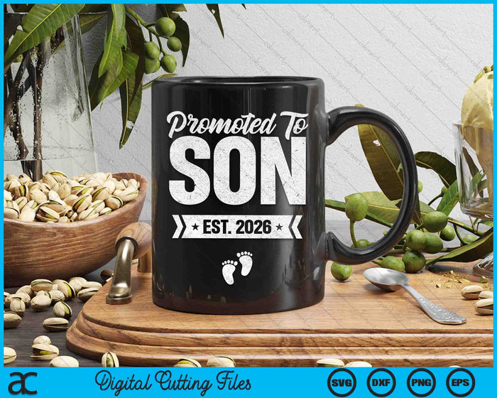 Promoted To Son Est. 2026 New Son SVG PNG Digital Cutting Files