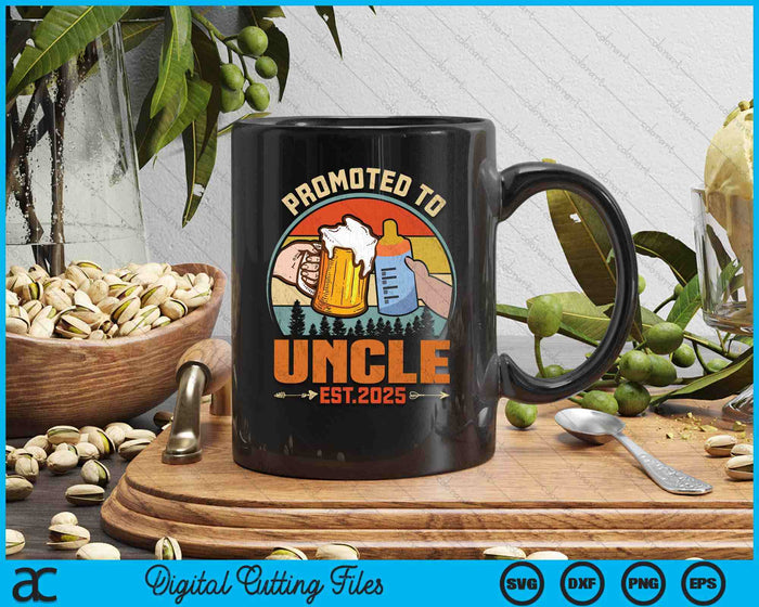 Promoted To Uncle 2025 SVG PNG Digital Printable Files