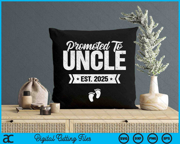 Promoted To Uncle Est. 2025 New Uncle SVG PNG Digital Printable Files