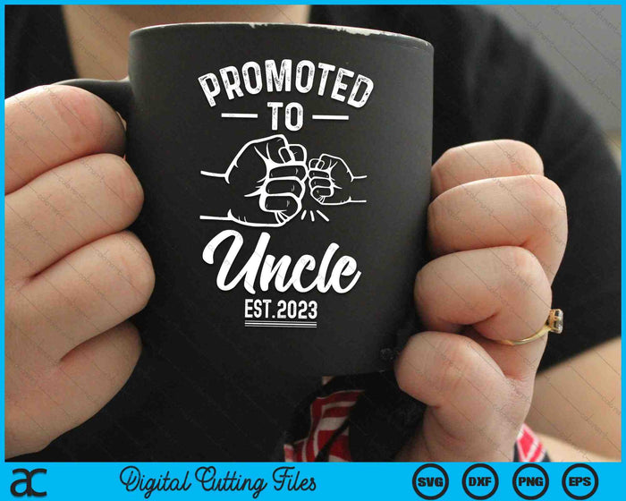 Promoted to Uncle 2023 Present For First Time New Uncle SVG PNG Digital Cutting Files