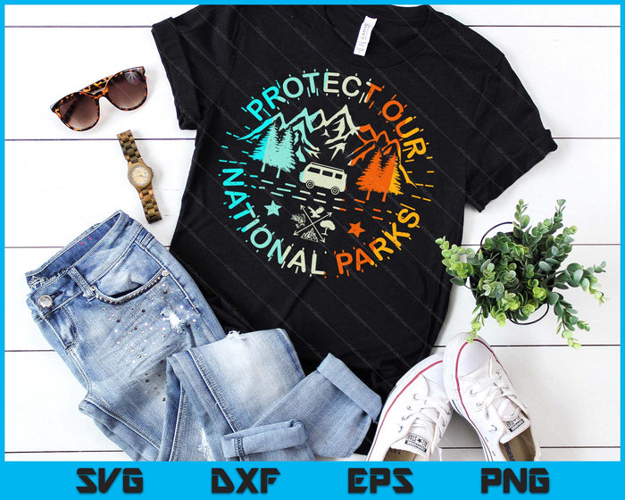 Protect Our US 59 National Parks Preserve Camping Hiking SVG PNG Digital Printable Files