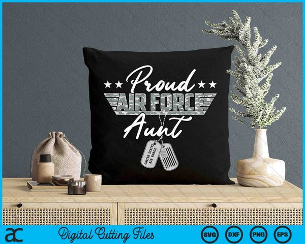 Proud Air Force Aunt Military US Air Force SVG PNG Digital Printable Files