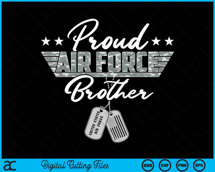 Proud Air Force Brother Military US Air Force SVG PNG Digital Printable Files