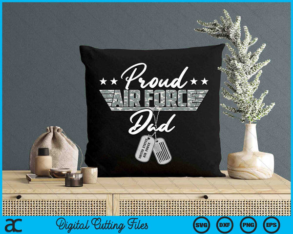 Proud Air Force Dad Military US Air Force SVG PNG Digital Printable Files