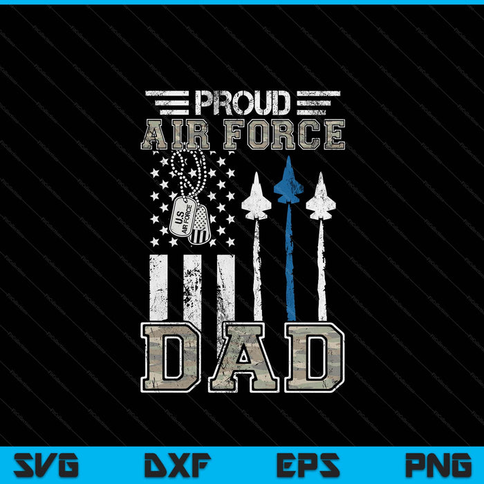 Proud air force dad US graduation SVG cut file