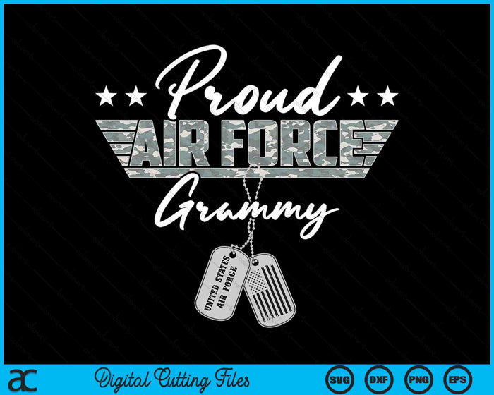 Proud Air Force Grammy Military US Air Force SVG PNG Digital Printable Files