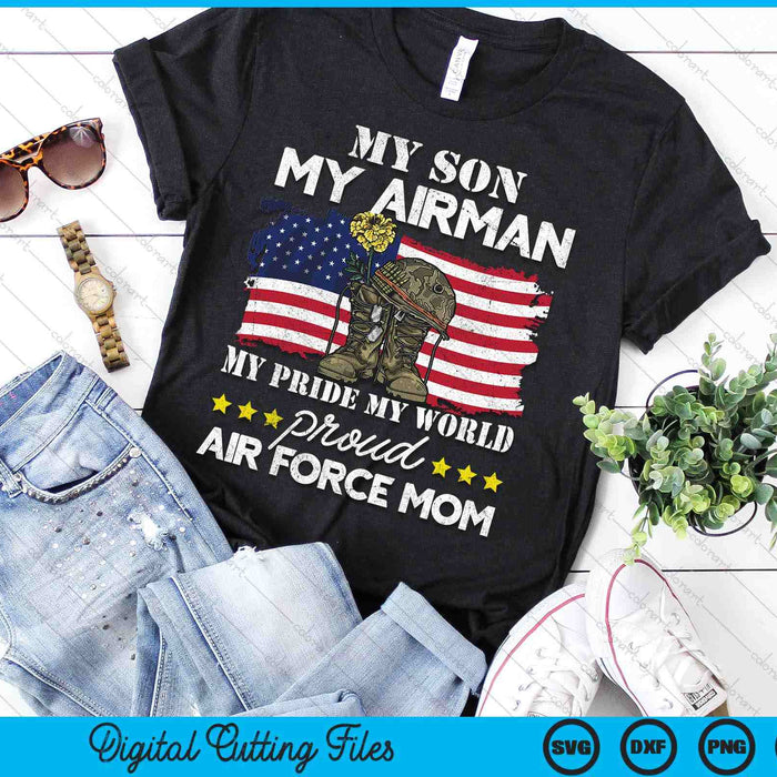 Proud Air Force Mom Air Force Graduation Military SVG PNG Digital Printable Files