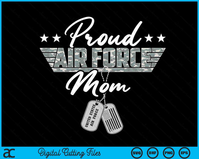 Proud Air Force Mom Military US Air Force SVG PNG Digital Printable Files