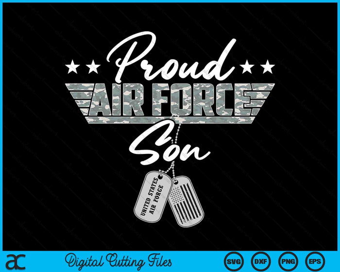 Proud Air Force Son Military US Air Force SVG PNG Digital Printable Files