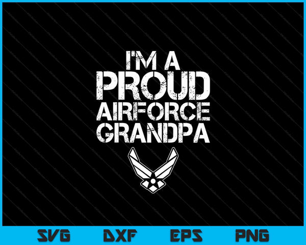 Trotse luchtmacht opa grootvader Veteranendag 4 juli SVG PNG digitale snijbestanden