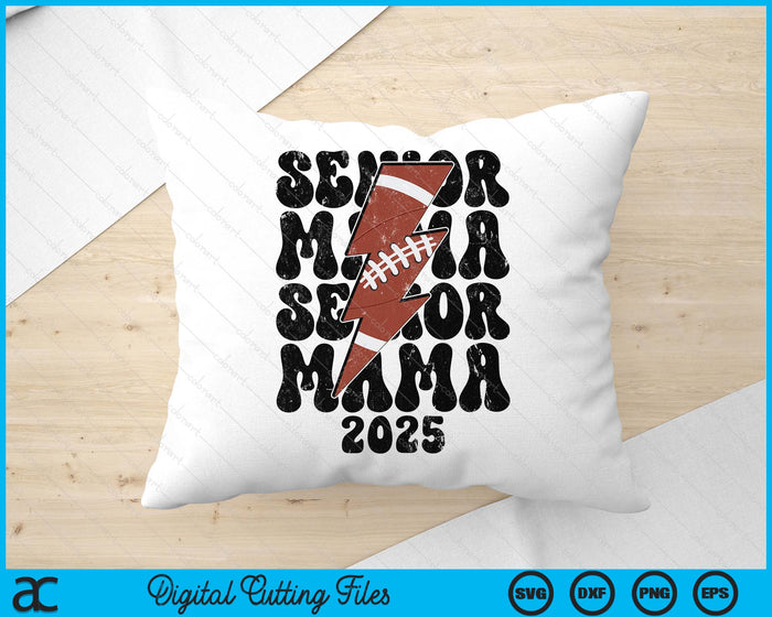 Proud American Football Senior Mama 2025 SVG PNG Digital Printable Files