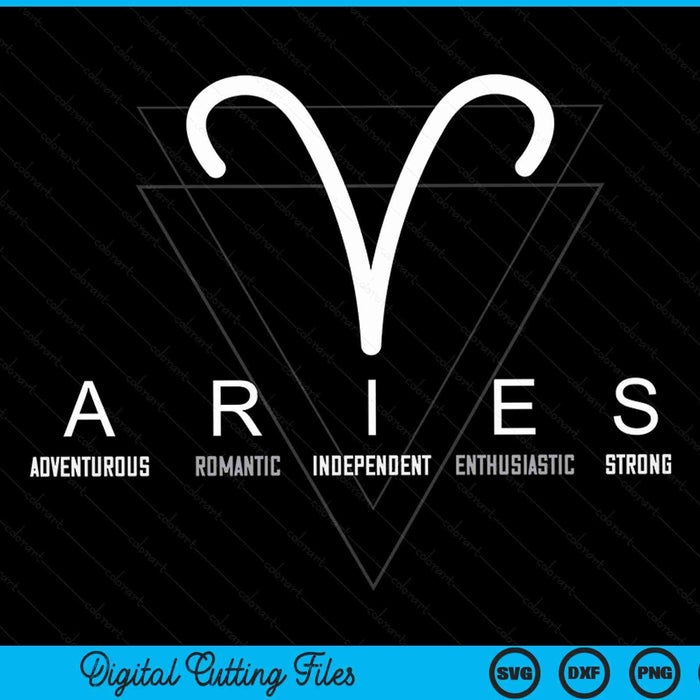Proud Aries zodiac characteristics astrology sign love SVG cut file