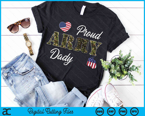 Proud Army Dady Military Pride SVG PNG Digital Cutting Files