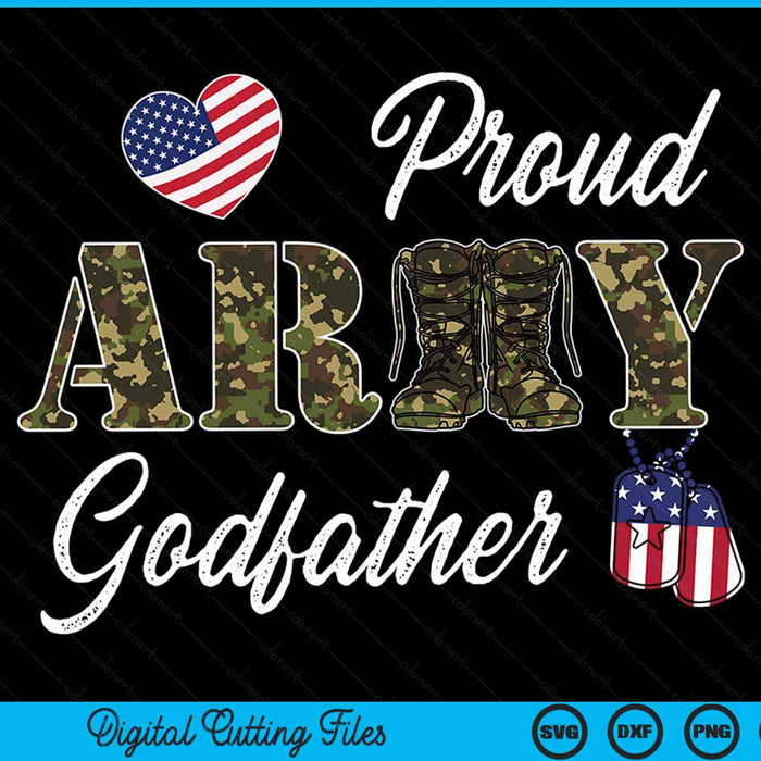Proud army godfather military pride SVG cut file