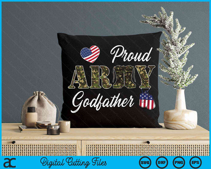 Proud Army Godfather Military Pride SVG PNG Digital Cutting Files