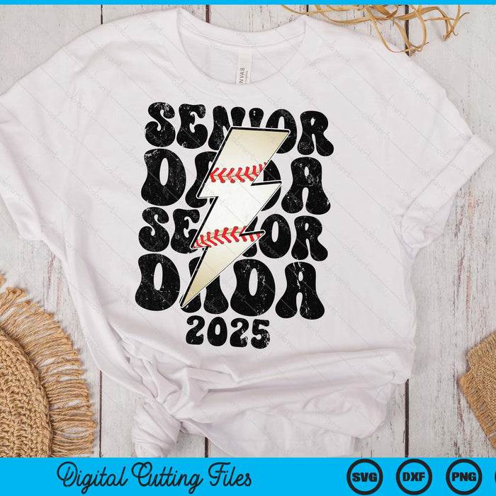 Proud Baseball Senior Dada 2025 SVG PNG Digital Printable Files