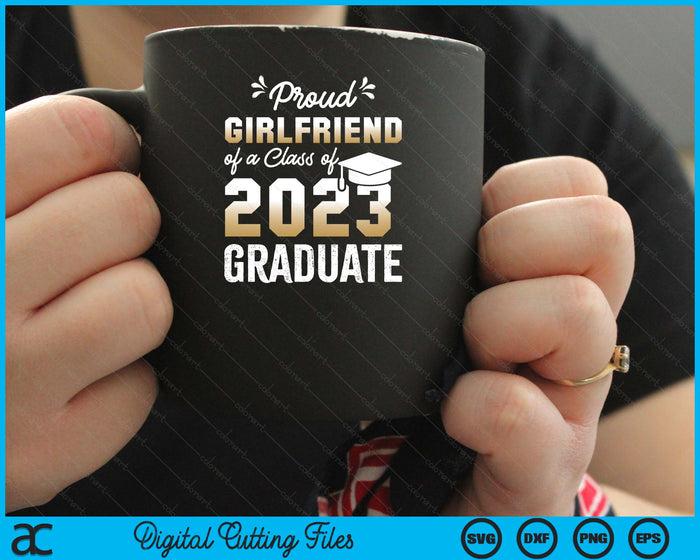 Orgullosa novia de la promoción de 2023 Graduada SVG PNG Cortando archivos imprimibles