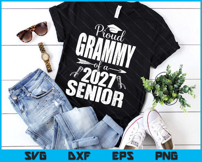 Proud Grammy Of A 2027 Senior Graduation SVG PNG Digital Cutting Files