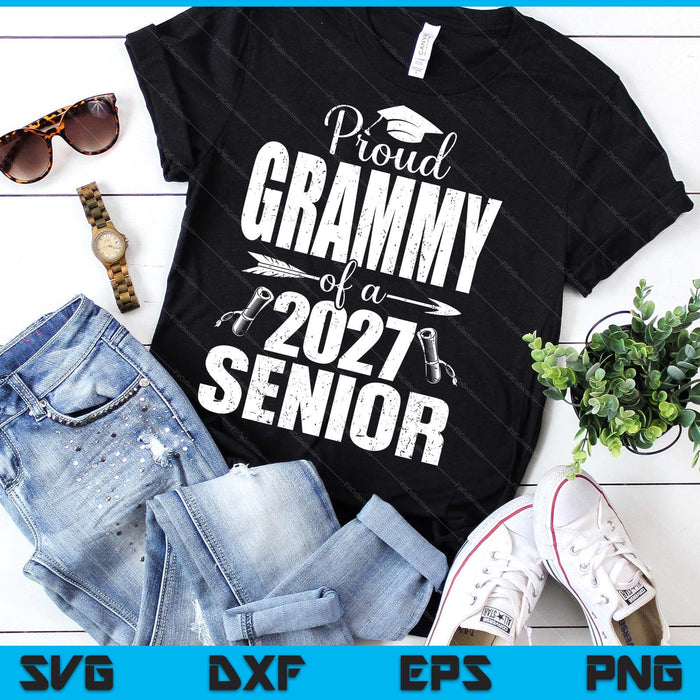 Proud Grammy Of A 2027 Senior Graduation SVG PNG Digital Cutting Files